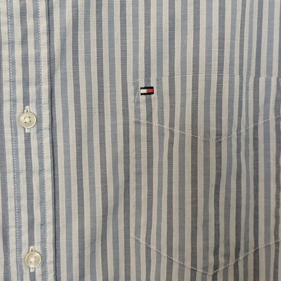 Men's TOMMY HILFIGER 80s 2-Ply Button Down Shirt - Picture 2 of 5